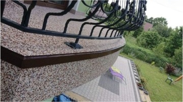 Балконный профиль FLEXI STONE с водоотводом КОРИЧНЕВЫЙ