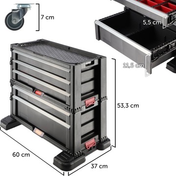 ИНСТРУМЕНТАЛЬНЫЙ ШКАФ KETER ТЕЛЕЖКА ДЛЯ МАСТЕРСКОЙ