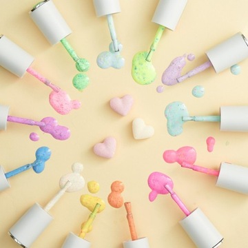 Гибридный лак для ногтей CLAVIER с блестками GLITTER PARTS