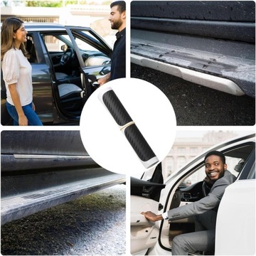 Чехлы,наклейки,защитные полоски для оборки,красивые,черный карбон I 4x