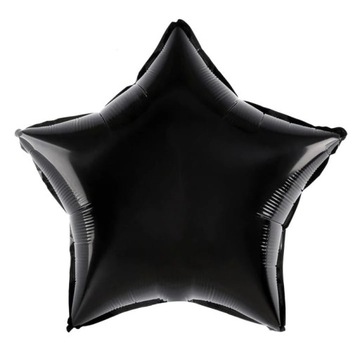 Balon foliowy 18'' Gwiazda Czarna Gwiazdka