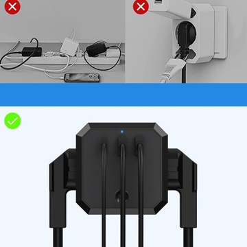 НАСТЕННЫЙ РАЗЪЕМ CUBE 7 В 1 НАСТЕННАЯ USB-РОЗЕТКА С ВЫКЛЮЧАТЕЛЕМ