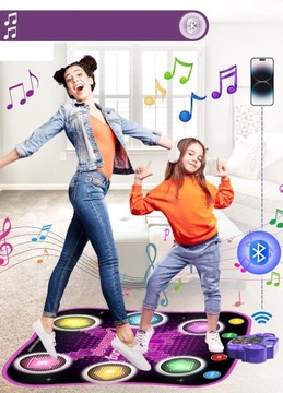 Mata do tańca z Bluetoothem i 6 strzałkami świetlnymi LED 5 trybów gry nowy