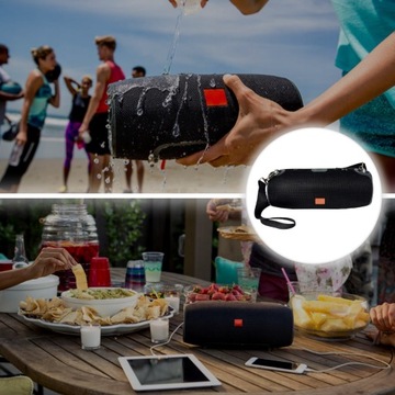 МОЩНЫЙ МОБИЛЬНЫЙ БЕСПРОВОДНОЙ ДИНАМИК BLUETOOTH С РАДИОБАСНЫМ РЕМЕНЕМ
