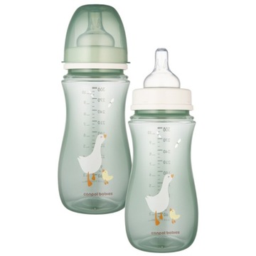 CANPOL BABIES BUTELKA ANTYKOLKOWA EASY START PP 300 ML GOOSE GĘSI 12M+