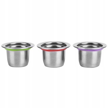 3X KAPSUŁKI NESPRESSO WIELOKROTNEGO UŻYTKU KAWY