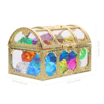 Детские игрушки Хрустальная шкатулка Сундук с сокровищами Девушка Алмаз