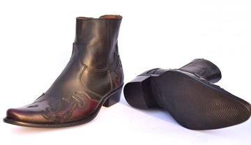 МУЖСКИЕ КОЖАНЫЕ БОТИНКИ НА МОЛНИИ PL WEST