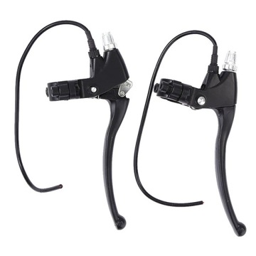 Black Alloy 1 Pair Alloy Front Rear Electric Bike Scooter Brakes Handles Re