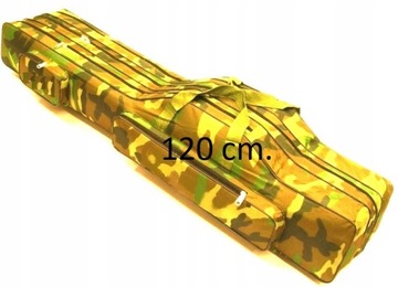 POKROWIEC Na WĘDKI Kolor MORO CAMOU 3 + 2 komory 120 cm.