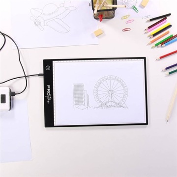 Доска с подсветкой Доска для рисования Графический планшет для рисования LED A4