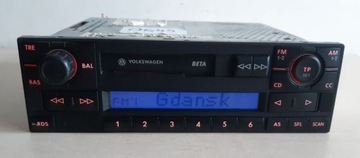 RADIO VW BETA V PASSAT B5 GOLF T4 T5 POLO 9N SHARAN + KOD