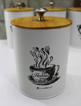 Контейнеры для кофе, чая, сахара и соли, 4 шт.