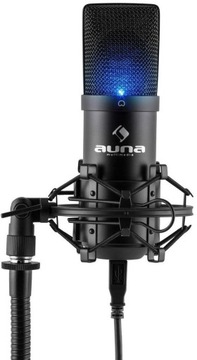 Конденсаторный USB-микрофон Auna MIC-900B-LED