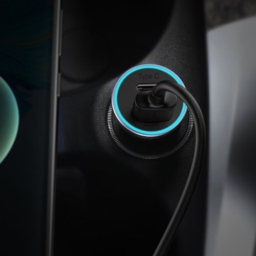 Автомобильное зарядное устройство USB тип C Baseus 3000 мА