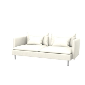 SÖDERHAMN Pokrycie sofy 3os, Velvet Creme
