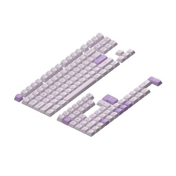 NUPHY Gem Keycaps mSA Double-shot PBT - Nasadki do klawiatury Airy Lilac