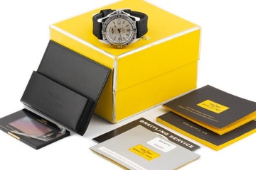 BREITLING GALACTIC 44 SILVER DIAL REF. A45320 FULL SET YEAR 2017