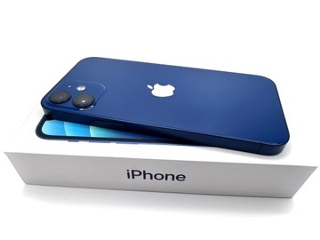Mega Zestaw Premium Apple iPhone 12 MINI 64GB 5G Niebieski Bateria 100%