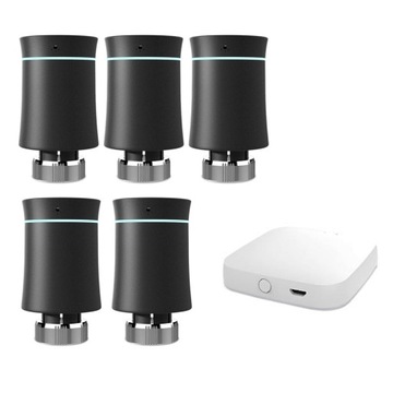 Głowica Termostatyczna SMART Zigbee 5X +Brama HUB