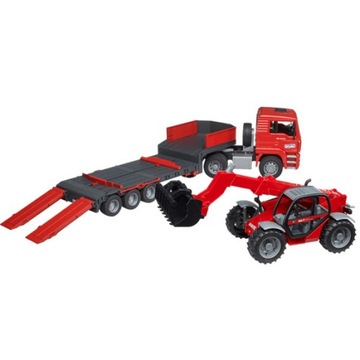 Мужчина Эвакуатор с погрузчиком MANITOU MLT 633 Bruder 02774
