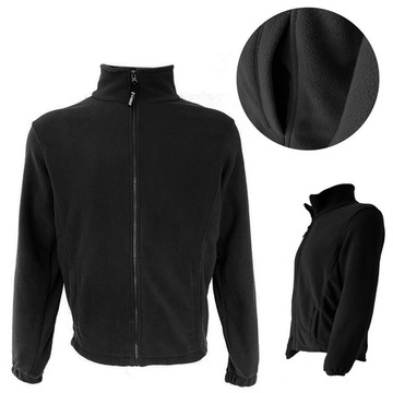 Bluza polar roboczy CIEPŁY CZARNY bluza robocza męska damska XXL