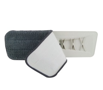 ДЛИННАЯ ПЛОСКАЯ ШВАБРА ДЛЯ МЫТЬЯ ПОЛА С ВСТАВКОЙ ИЗ МИКРОФИБРЫ РАСПЫЛИТЕЛЯ