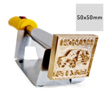 Stempel termiczny do burgerów, skóry, drewna TWOJE LOGO hot stamp wypalarka