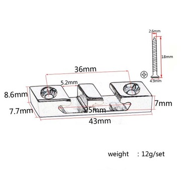 Направляющая роликового фиксатора струны для 3-струнной струны