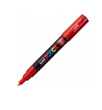 Marker z farbą UNI POSCA PC-1M czerwony