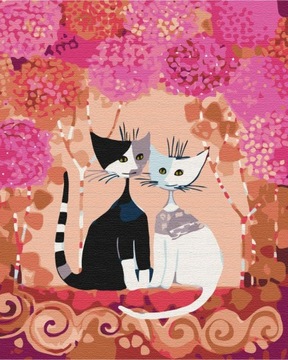 Malowanie po numerach Paint it! koty 40x50 cm