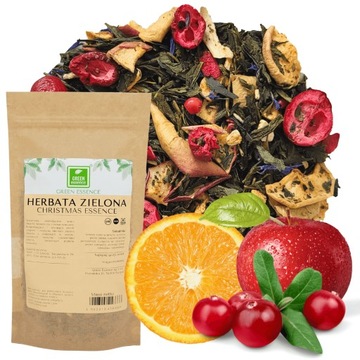 Sencha 50g Bławatek Pieprz czerwony Żurawina green