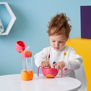 B.BOX БУТЫЛКА ТРИТАН КРУЖКА БУТЫЛКА + СОЛОМА 450МЛ