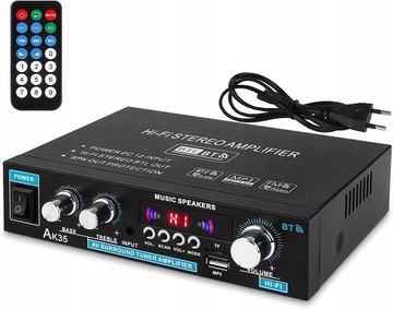 CYFROWY WZMACNIACZ MOCY DŹWIĘKU STEREO RADIO 600W