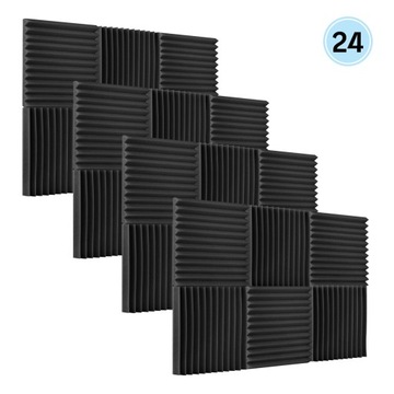 Muslady 24 sztuk/paczka Studio pianka akustyczna