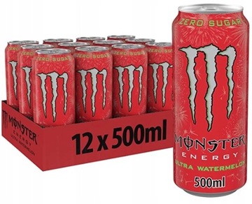 Monster Energy ZERO Ultra Watermelon 500ml x 12