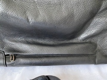 SAMSONITE Torba na laptopa czarna SKÓRA