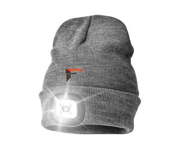 ТЕПЛАЯ ЗИМНЯЯ ШАПКА СВЕТОДИОДНАЯ ЛАМПА С ЗАРЯЖКОЙ USB