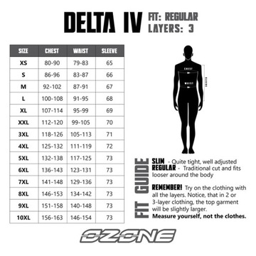 Мотоциклетная куртка Ozone Delta IV, черная, XXL