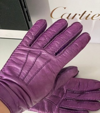 Skórzane skóra Marc Jacobs filetowe piękne rękawiczki wygodne urocze