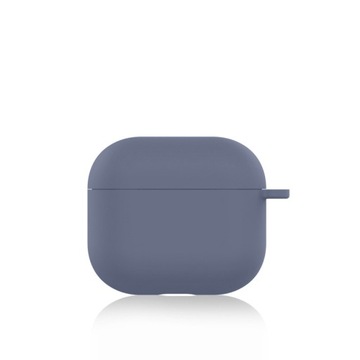 ETUI DO AIRPODS 3 Z KARABINKIEM - CIEMNA LAWENDA