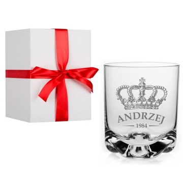 SZKLANKA DO WHISKY Z GRAWEREM GRAWEROWANA NA PREZENT