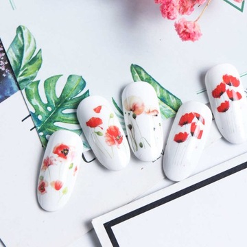 Водные наклейки для ногтей BN-1772 - Цветы