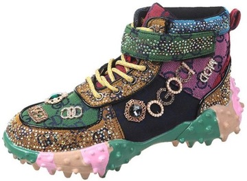 SNEAKERSY Z BIŻUTERIĄ GLAMOUR alladies AS4714