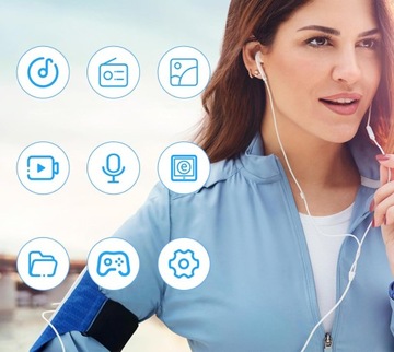 MP3-ПЛЕЕР BLUETOOTH 5.0 HIFI РАДИО 16 ГБ + НАУШНИКИ