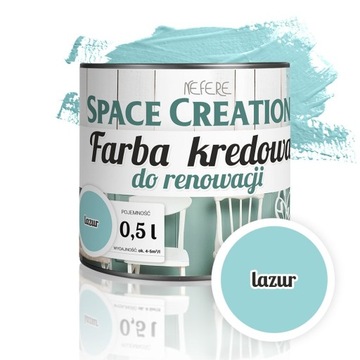 FARBA KREDOWA LAZUR DO RENOWACJI MEBLI CHALK PAINT