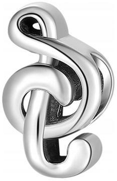 Zawieszka Charms KLUCZ WIOLINOWY S925 Moda Trusky