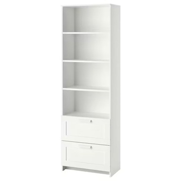 IKEA BRIMNES regał z szufladami 60x190 cm BIAŁY