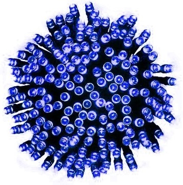 Lampki ŚWIATEŁKA na choinkę 200 LED NIEBIESKIE
