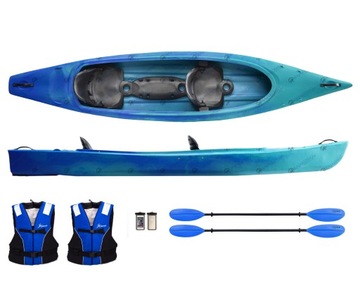 Семейный каяк RAFA + комплект весла, жилет